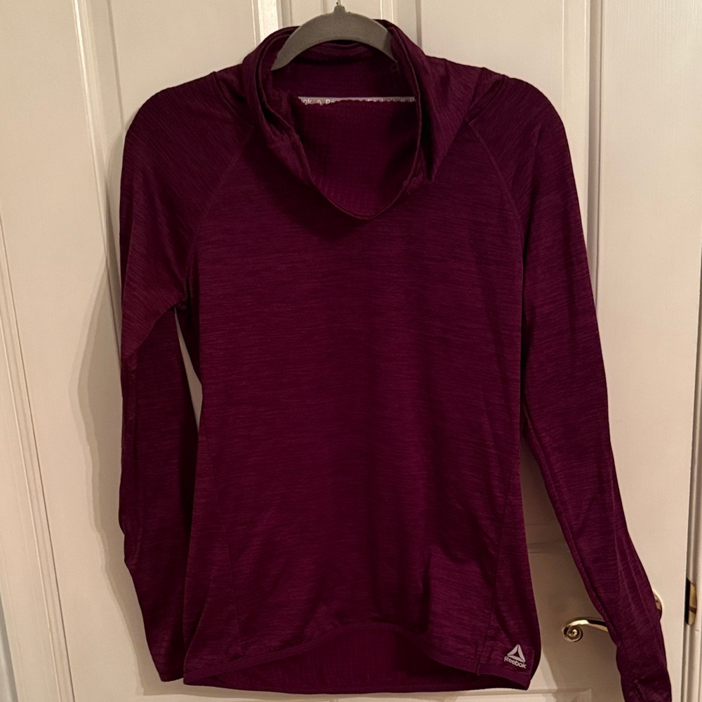 Reebok Purple Long Sleeve fleece lined Top
